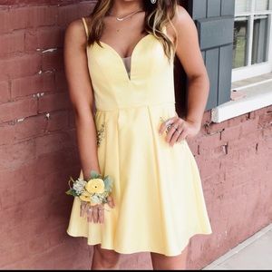 Yellow homecoming dress